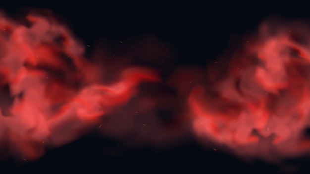 Efeito de fumaça abstrato composição realista