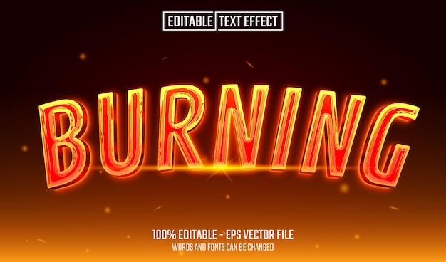 efeito de gravação de texto editável