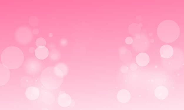 Efeito de luz bokeh desfocado em fundo rosa
