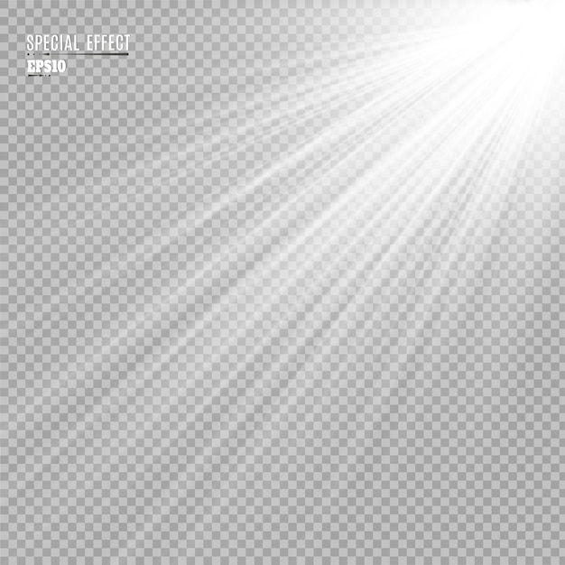Efeito de luz brilhante.