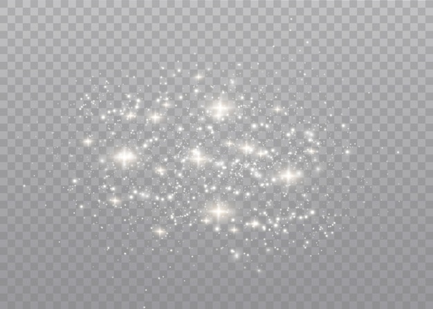 Efeito de luz de brilho. star explodiu com brilhos.