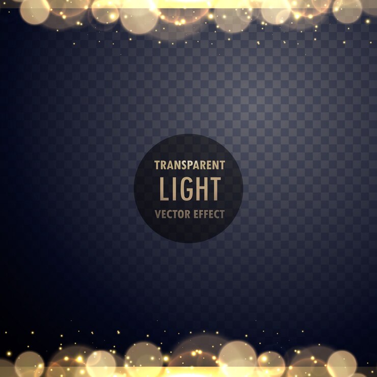 Vetor efeito de luz dourado dourado abstrato com brilhos