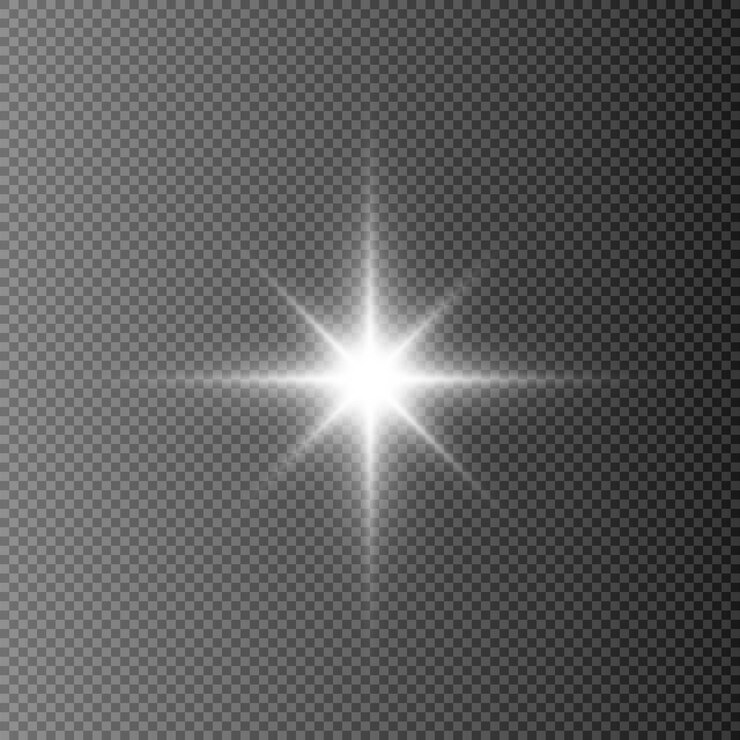 Vetor efeito de luz estrela de natal para decoração de férias de natal e vetor abstrato 10eps