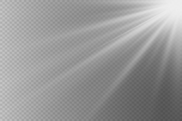 Efeito de luz flash A luz pisca com feixes e holofotes