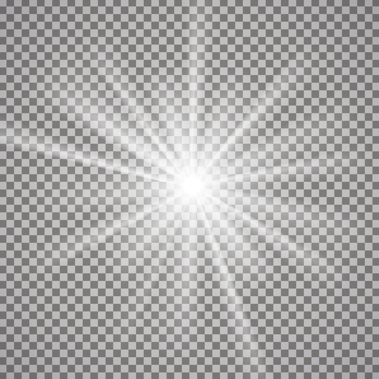 Vetor efeito de luz, luz solar