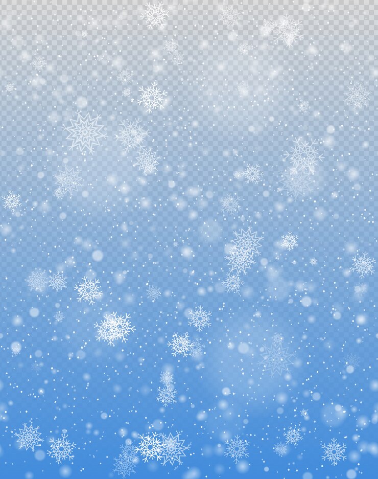 Vetor efeito de neve branca sem costura vector em azul