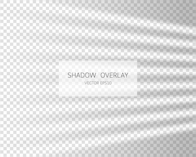 Efeito de sobreposição de sombra. sombras naturais da janela isoladas