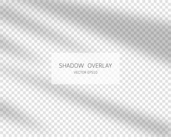 Vetor efeito de sobreposição de sombra sombras naturais isoladas em fundo transparente ilustração vetorial