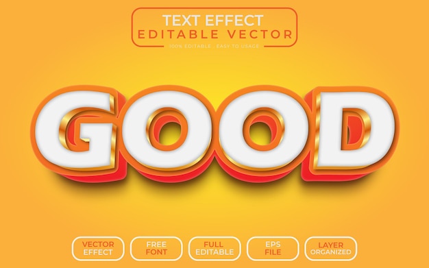 Efeito de texto 3D bom