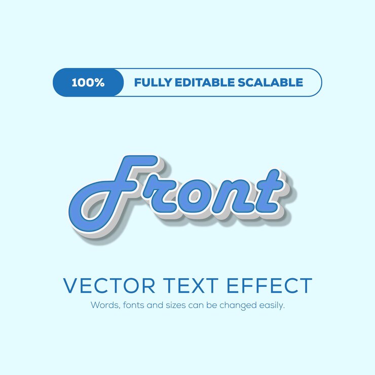 Vetor efeito de texto 3d de promoção de desconto editável vetorial
