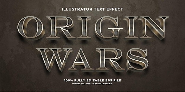 Efeito de texto 3D editável de fantasia medieval histórica