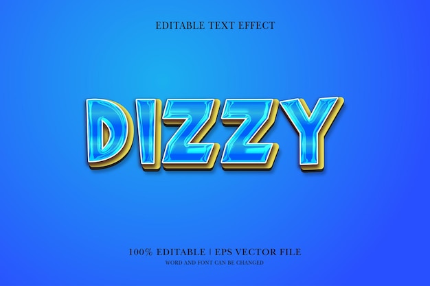 Efeito de texto 3D editável para ilustração vetorial