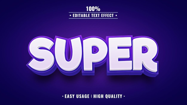 Efeito de texto 3D super editável