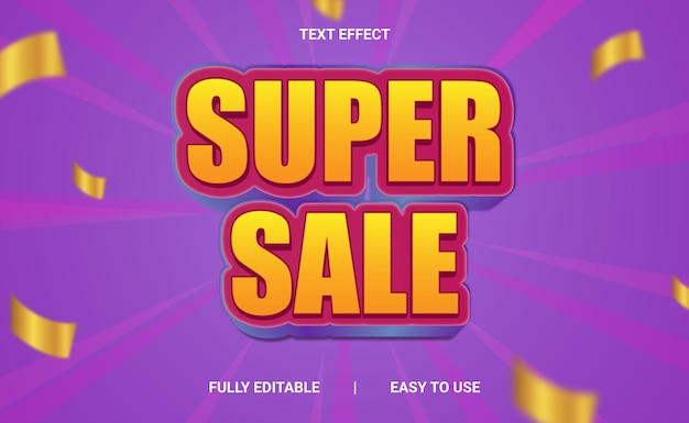 Efeito de texto 3D totalmente editável