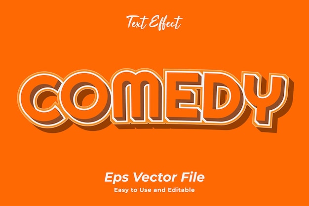 efeito de texto comédia editável
