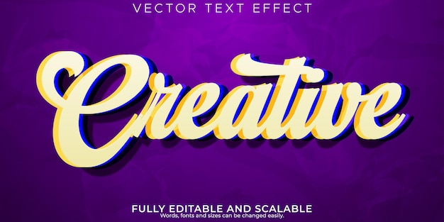 Efeito de texto criativo editável moderno e estilo de texto de venda