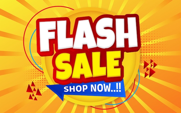 Efeito de texto da promoção de venda em flash compre agora