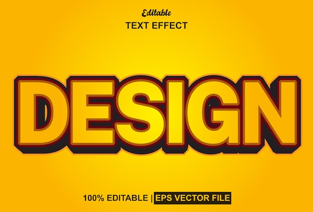 Efeito de texto de design editável de estilo 3d