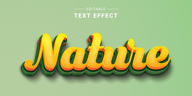 Efeito de texto de letras na moda 3D editável