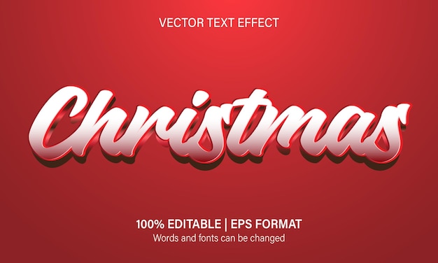 Efeito de texto de Natal