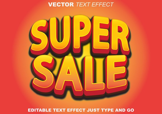 EFEITO DE TEXTO DE SUPER VENDA