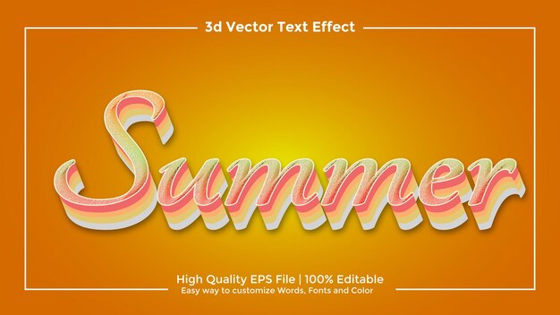 efeito de texto de título 3d vetor eps de alta qualidade totalmente editável
