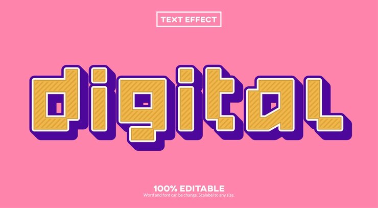 Efeito de Texto Digital
