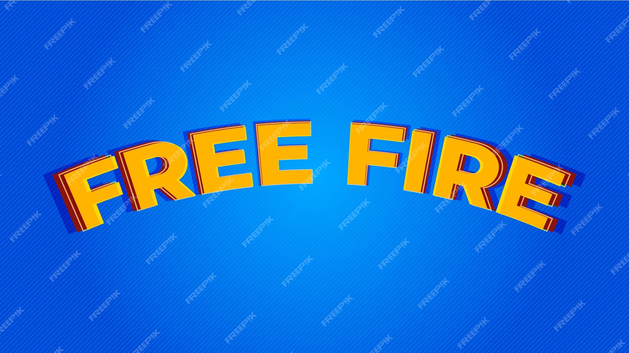 Efeito de texto do jogo free fire