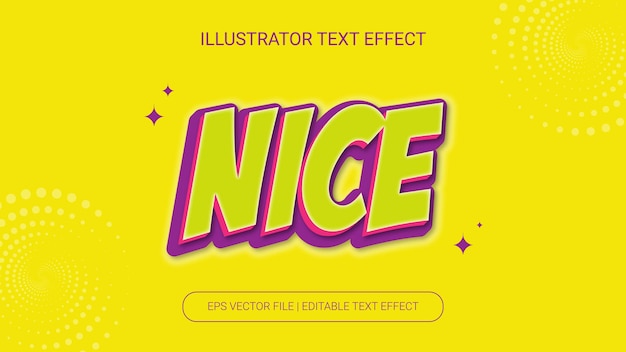 efeito de texto do ilustrador vetorial editável