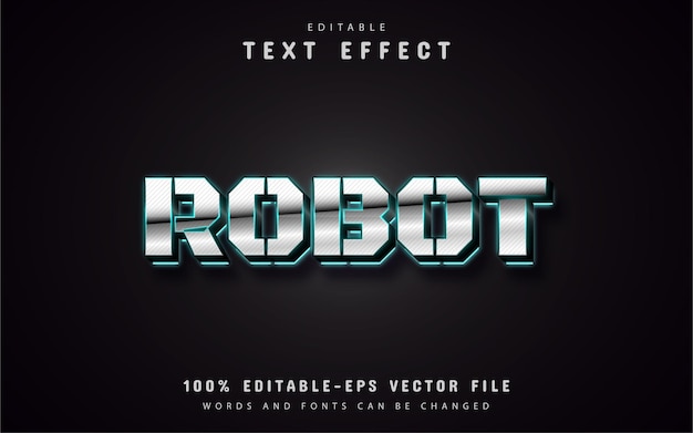 Efeito de texto do robô