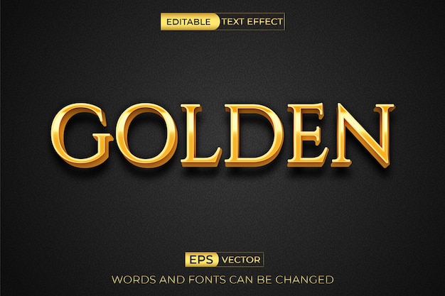 Efeito de texto dourado