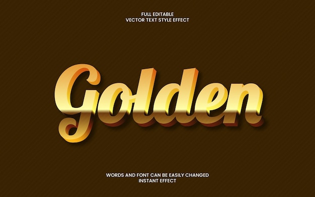 Efeito de texto dourado