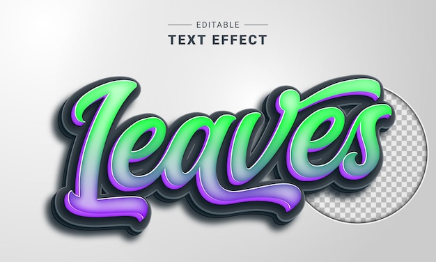 Vetor efeito de texto editável de letras modernas para illustrator