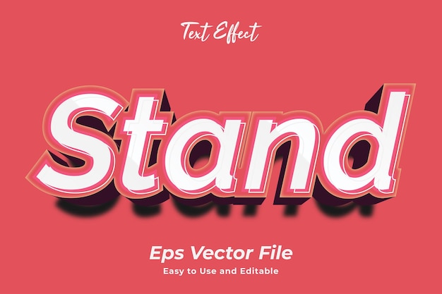 Efeito de texto editável e fácil de usar vetor premium