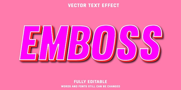 efeito de texto editável em relevo 3d