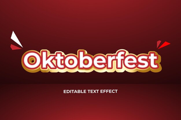 Efeito de texto editável luxur oktoberfest