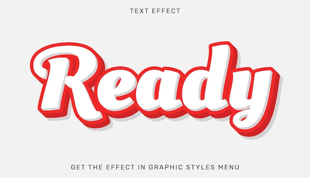 Efeito de texto editável pronto em estilo 3D