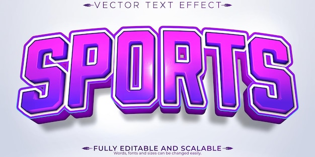 Efeito de texto esportivo estilo de texto de basquete e futebol editável