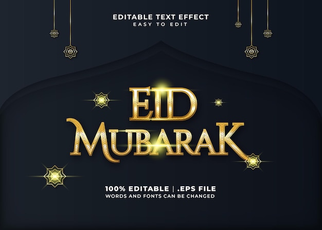 Efeito de texto estilo Ramadan Kareem 3D