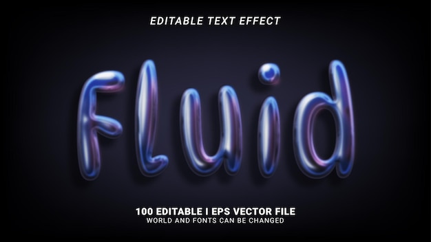 efeito de texto fluido