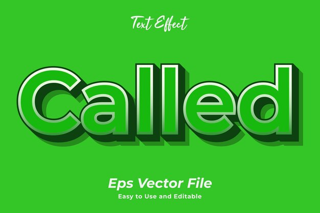 Efeito de texto moderno Caled Editável e fácil de usar Vetor Premium