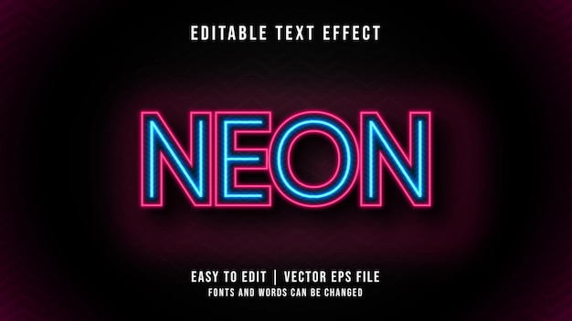 Efeito de texto neon