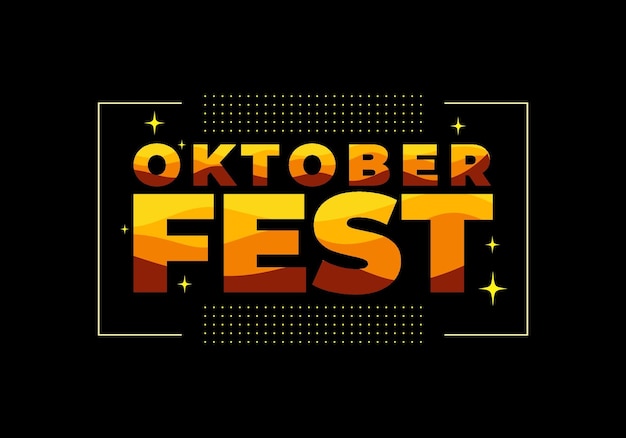 Efeito de texto oktoberfest para banner de mídia social