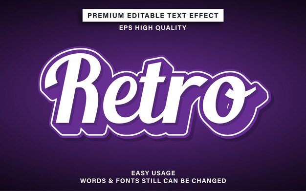Efeito de texto retro