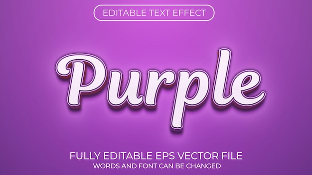 Efeito de texto roxo