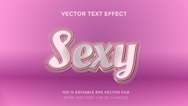 efeito de texto sexy