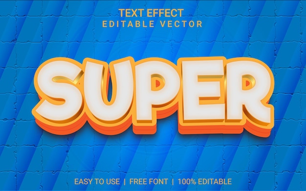 Efeito de texto super 3d