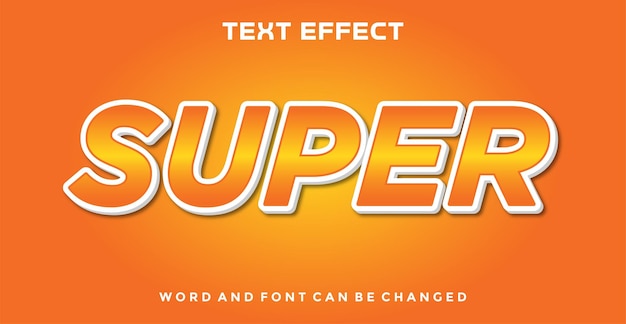 Efeito de texto super editável
