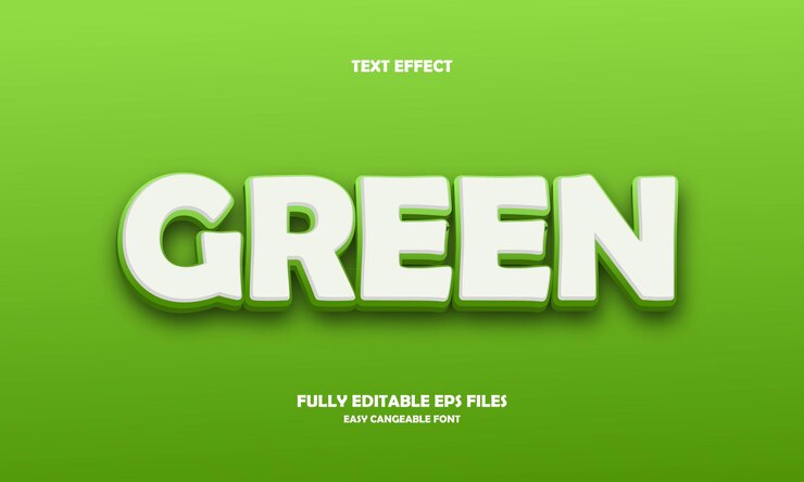 efeito de texto verde