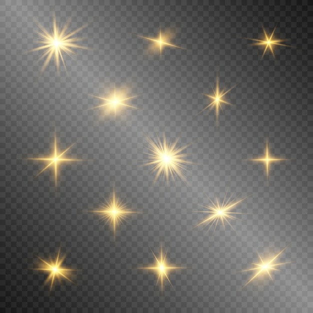 Efeito especial de flash de luz. Ilustração.